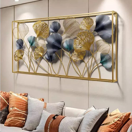 Metal Wall Art Iron Wall Hanging Home Decoration Perfect for Living Room/Hotel/Restaurant/Bedroom/Drawing Room (Color : Multi) (Size: 50 x 25 INCH)
